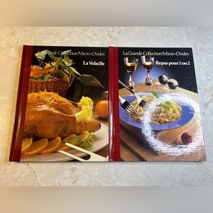vintage 1988 microwave magic hardcover cookbook bundle books 2 and 22 French